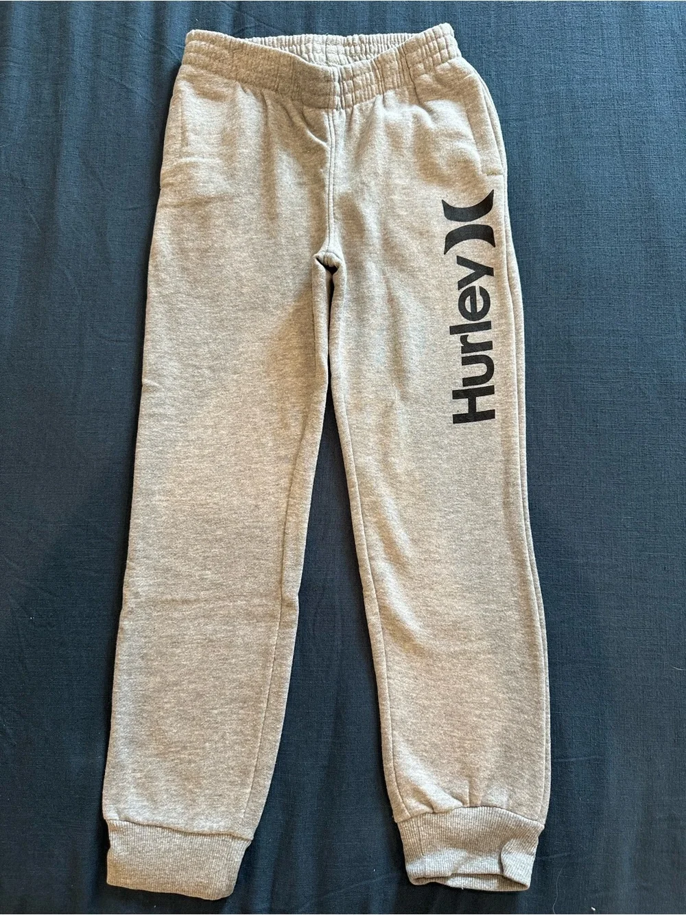 Hurley Kids Grey Logo Sweatpants, NWOT, Medium